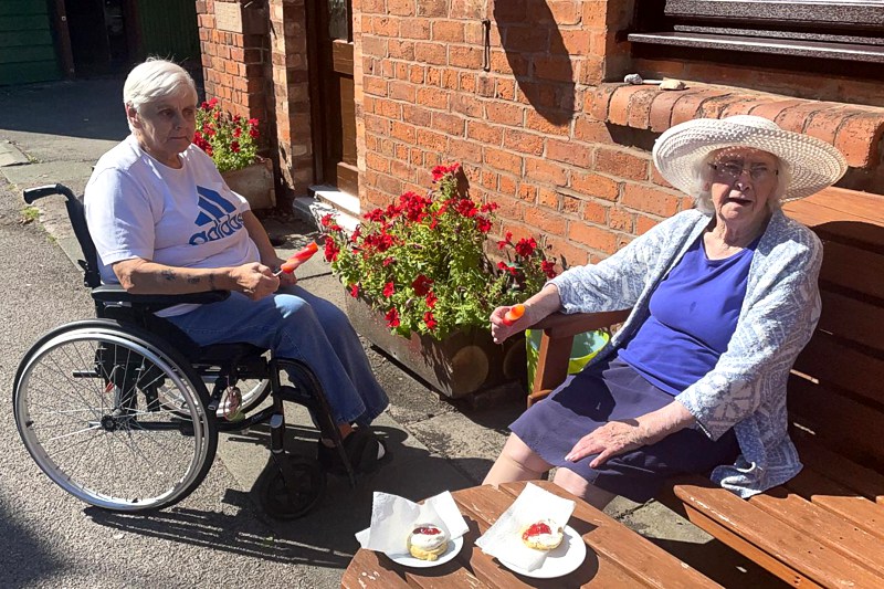 Afternoon Tea at Hollybank Residential Care Home, Shotton