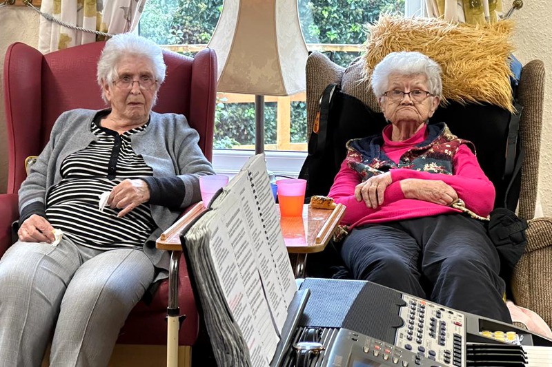 Singalong Session at Hollybank Residential Care Home, Shotton