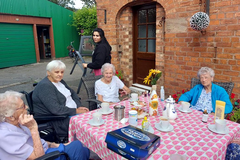 Tea Party at Hollybank Residential Care Home, Shotton